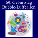 60. Geburtstag, Bubble Luftballon (mit Helium)