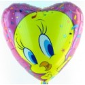 Tweety Portrait Luftballon aus Folie (ungefüllt)