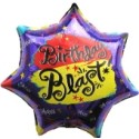 Happy Birthday Blast, Luftballon aus Folie (ohne Helium)