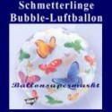 Schmetterlinge, Bubble Luftballon (ohne Helium)