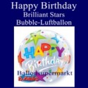 Happy Birthday Brilliant Stars, Bubble Luftballon (ohne Helium)