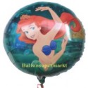 Arielle, Luftballon, Walt Disney, Meerjungfrau, Ballon aus Folie (ohne Helium)