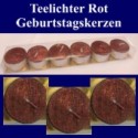 Teelichter-Geburtstagskerzen-Rot