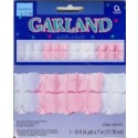 Paper Garland White/Pink