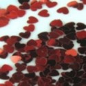 Konfetti "Sparkle Hearts" Rot