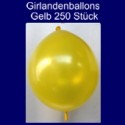 Kettenballons-Girlandenballons-Gelb-Metallic, 250 Stück
