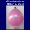 Kettenballons-Girlandenballons-Rosa-Metallic, 100 Stück