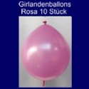 Kettenballons-Girlandenballons-Rosa-Metallic, 10 Stück