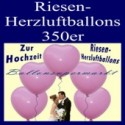 Riesenherzluftballons Hochzeit