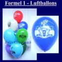 Motiv-Luftballons-Rennwagen-Formel-1