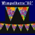 Wimpelkette "50"