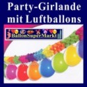 Partygirlande mit Luftballons