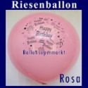 Riesenballon-Geburtstag-Happy-Birthday-Rosa-(Helium)