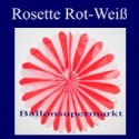 Rosette, Rot-Weiss, Dekorosette