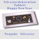 Silvester-Tischdekoration, Tablett Happy New Year