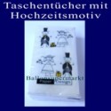 Taschentücher mit Hochzeitsmotiv