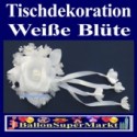 Tischdeko-Hochzeit, Weiße Blüte