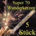 Wunderkerzen, Superlang, 70 cm, 1 Packung, 5 Stück