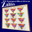 Zahlen-Wimpelketten