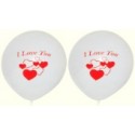 Luftballons Hochzeit und Liebe, I Love You, Herzen 25 Stück
