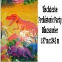 Tischdecke Dino, Prähistorische Party , Kunststoff