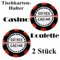 Tischkartenhalter Casino-Roulette, 2 Stück