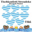 Tischdeko, Streudeko Bayrische Rauten, 8 Stück