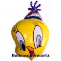 Luftballon Tweety Party, Folienballon mit Ballongas