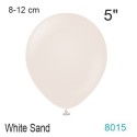 50 Luftballons 8-12cm, Vintage-Farbe White Sand