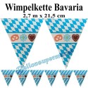 Wimpelkette Bavaria, PVC, 2,7 Meter