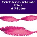 Wirbler-Girlande Pink, 6 Meter