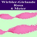 Wirbler-Girlande Rosa, 6 Meter