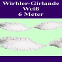 Wirbler-Girlande Weiß, 6 Meter