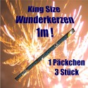 Wunderkerzen 1 m, King Size, 1 Päckchen 3 Stück