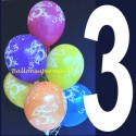 Luftballons 3rd Birthday 5 Stück