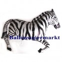 Zebra Luftballon ohne Helium