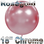 Luftballon in Chrome Roségold 45 cm, 1 Stück