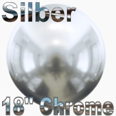 Luftballon in Chrome Silber 45 cm, 1 Stück