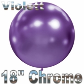 Luftballon in Chrome Violett 45 cm, 1 Stück