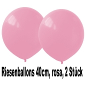 Luftballons 40 cm, Rosa, 2 Stück