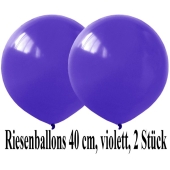 Luftballons 40 cm, Violett, 2 Stück