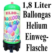 Helium Ballongas Einwegflasche 1,8 Liter