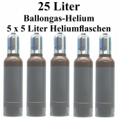 Ballongas Helium 25 Liter Mehrwegflaschen