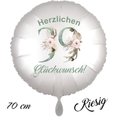 Großer Luftballon zum 39. Geburtstag, Herzlichen Glückwunsch - Boho