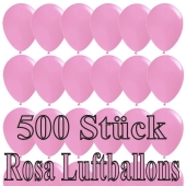 Luftballons zur Raumbefüllung, 500 Stück, Rosa