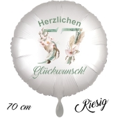 Großer Luftballon zum 57. Geburtstag, Herzlichen Glückwunsch - Boho