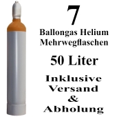 7 Ballongas Helium 50 Liter Mehrwegflaschen
