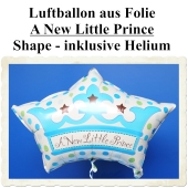 Großer Luftballon mit Helium zu Geburt und Taufe eines Jungen: A New Little Prince