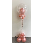 Ballon-Bouquet Mr. & Mrs. in Rosegold