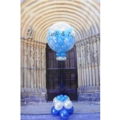 Plopp Luftballon zur Hochzeit ( explodierender Ballon ) mit Beschriftung